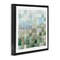 Stupell Industries Modern Watercolor Checkered Shapes Framed Floater Canvas Wall Art